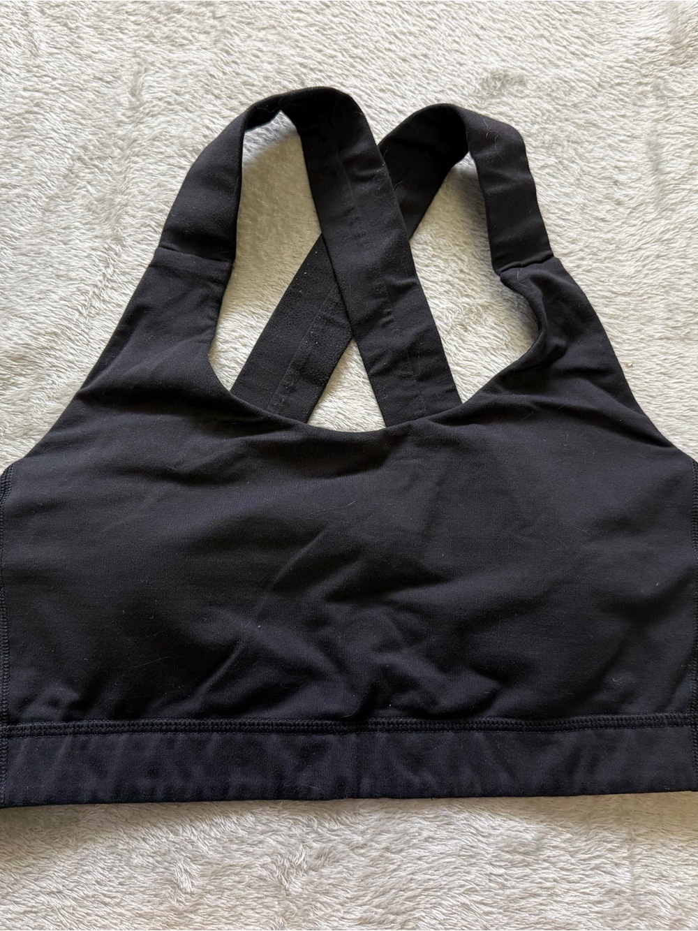 lululemon athletica Black Cross-Back Sports Bra